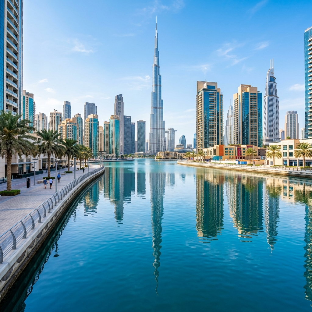 Burj Khalifa and Dubai Skyline